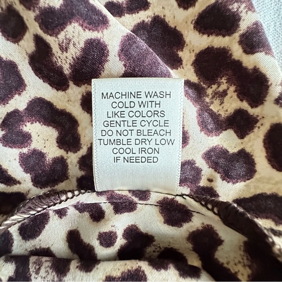 Altar’d State Skirt Womens Large Leopard Animal Print A-Line Made USA Polyester - Picture 7 of 8